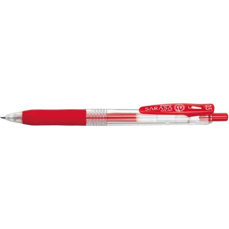Zseléstoll  ZEBRA Sarasa Clip nyomógombos 0,5 mm piros