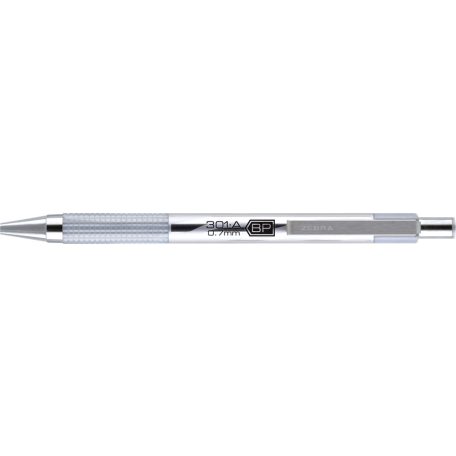 Golyóstoll  ZEBRA F-301A 0,7 mm ezüst