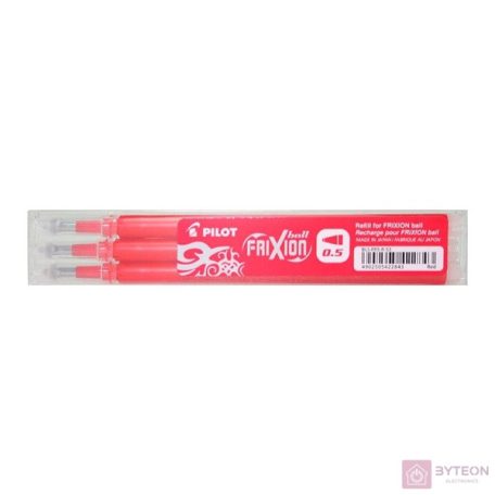 Tollbetét roller PILOT Frixion Clicker/Ball radírozható 0,25 mm piros 3 db/csomag