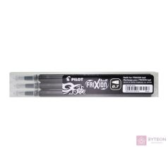   Tollbetét roller PILOT Frixion Clicker/Ball radírozható 0,35 mm fekete 3 db/csomag