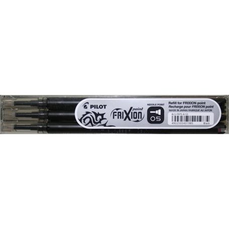 Tollbetét roller PILOT Frixion Point tűhegyű radírozható 0,25 mm fekete 3 db/csomag