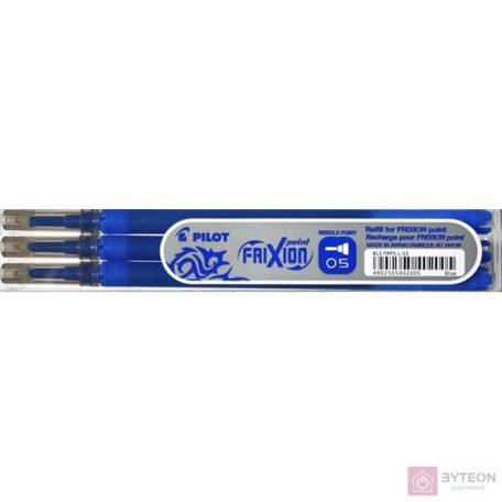 Tollbetét roller PILOT Frixion Point tűhegyű radírozható 0,25 mm kék 3 db/csomag