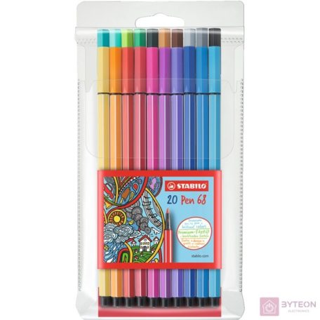 Filctoll STABILO Pen 68 20db-os készlet