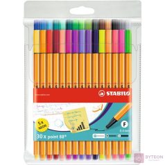 Tűfilc STABILO Point 88 30db-os készlet