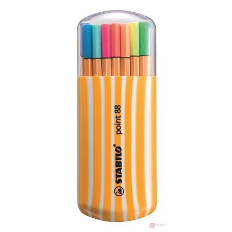 Tűfilc STABILO Point 88 Zebrui 20db-os készlet (15+5)