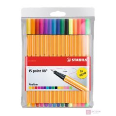 Tűfilc STABILO Point 88 15db-os készlet (10+5)