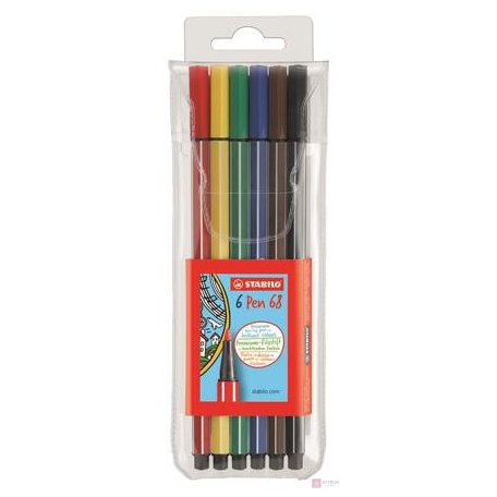 Filctoll STABILO Pen 68 6-os készlet