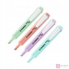   Szövegkiemelő STABILO Swing Cool pasztell Z-P-L-T 4 db/készlet