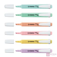 Szövegkiemelő STABILO Swing Cool pasztell 6 db/készlet