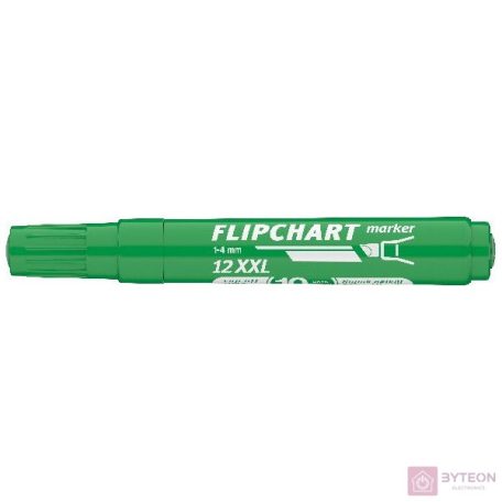 Flipchart marker ICO Artip 12 XXL vágott zöld 1-4mm
