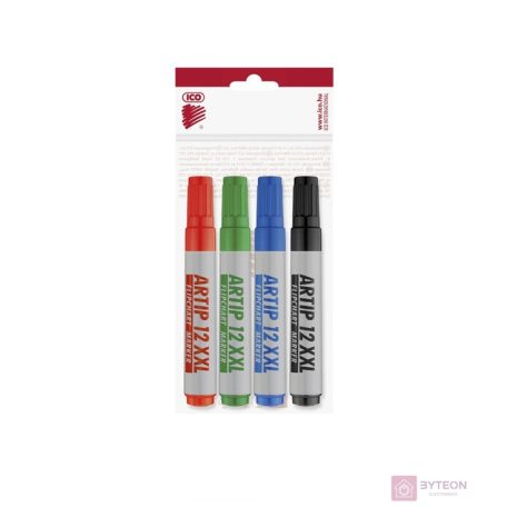Flipchart marker ICO Artip 12 XXL vágott 1-4mm 4db-os készlet