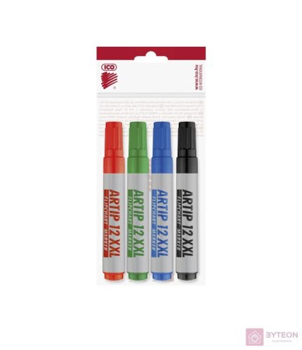 Flipchart marker ICO Artip 12 XXL vágott 1-4mm 4db-os készlet