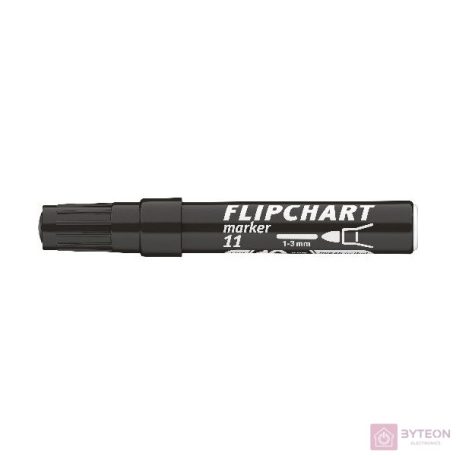 Flipchart marker ICO Artip 11 Teddy kerek fekete 1-3mm