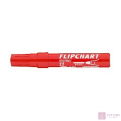 Flipchart marker ICO Artip 11 Teddy kerek piros 1-3mm