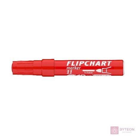 Flipchart marker ICO Artip 11 Teddy kerek piros 1-3mm