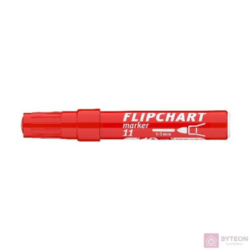 Flipchart marker ICO Artip 11 Teddy kerek piros 1-3mm