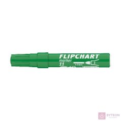 Flipchart marker ICO Artip 11 Teddy kerek zöld 1-3mm