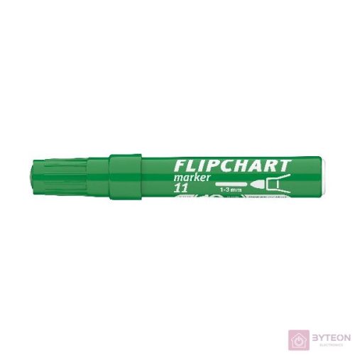 Flipchart marker ICO Artip 11 Teddy kerek zöld 1-3mm