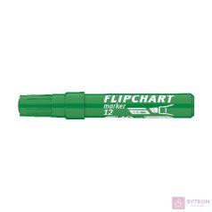 Flipchart marker ICO Artip 12 vágott zöld 1-4mm