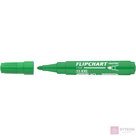Flipchart marker ICO Artip 11 XXL kerek zöld 1-3mm