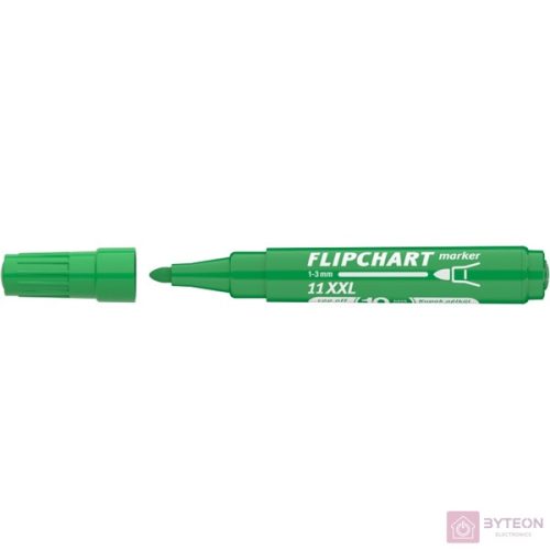 Flipchart marker ICO Artip 11 XXL kerek zöld 1-3mm