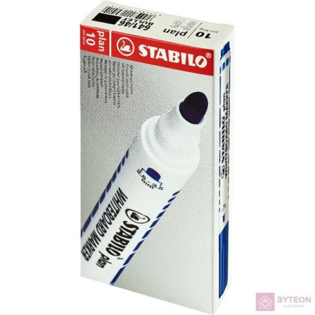 Táblamarker STABILO Plan kerek fekete