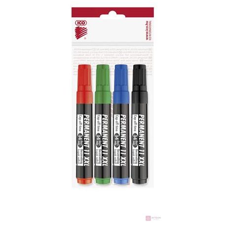 Alkoholos marker ICO Permanent 11 XXL 4db-os készlet
