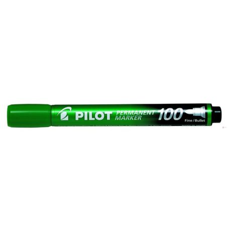 Alkoholos marker PILOT 100 kerek zöld