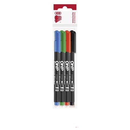 Alkoholos marker ICO OHP B 4db-os készlet