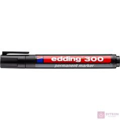 Alkoholos marker EDDING 300 kerek fekete