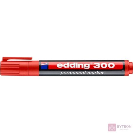 Alkoholos marker EDDING 300 kerek piros