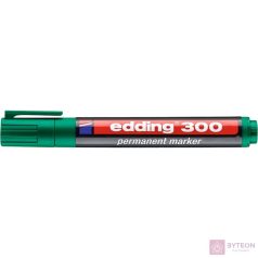 Alkoholos marker EDDING 300 kerek zöld