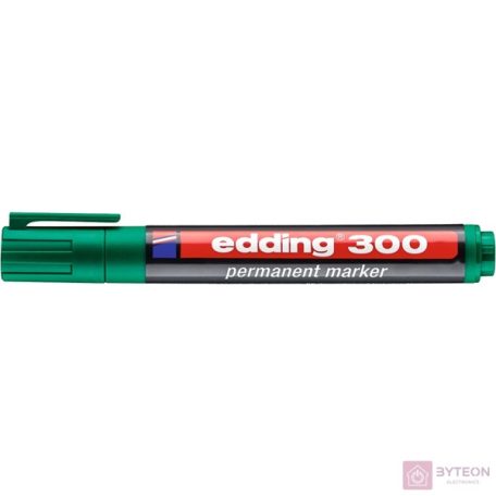 Alkoholos marker EDDING 300 kerek zöld