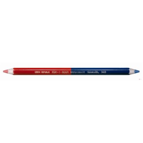 Postairón KOH-I-NOOR 3423 hatszögletű vastag piros-kék