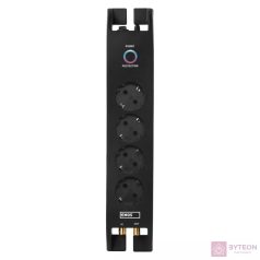 Túlfeszültség védő EMOS 4 aljzat 2m 1800j fekete