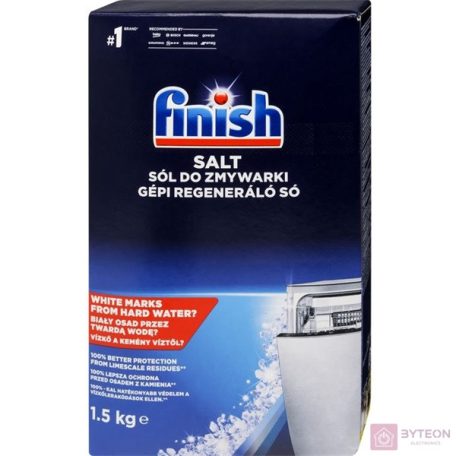 Mosogatógép vízlágyító FINISH regeneráló só 1,5 kg