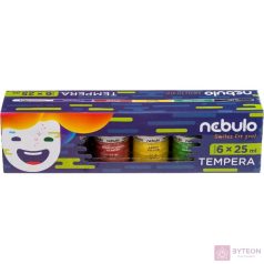 Tempera NEBULO tégelyes 6db-os készlet 25 ml