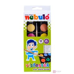Vízfesték NEBULO 28 mm 12-es ajándék ecsettel