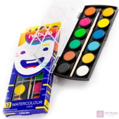 Vízfesték NEBULO 23 mm 12-es ajándék ecsettel