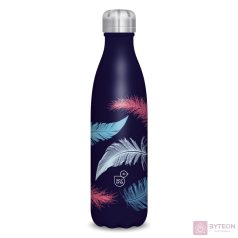   Kulacs duplafalú ARS UNA fém BPA-mentes 500 ml Feather sötét