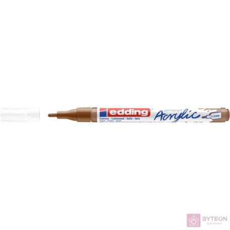 Akril marker EDDING 5300 F 1-2 mm barna