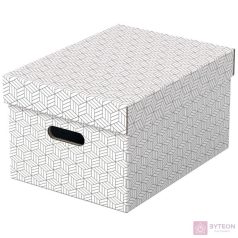 Tárolódoboz ESSELTE Home M méret fehér 3db/csomag