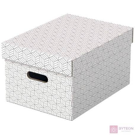 Tárolódoboz ESSELTE Home M méret fehér 3db/csomag