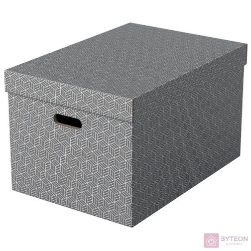Tárolódoboz ESSELTE Home L méret szürke  3db/csomag
