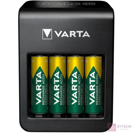 Akkumulátor töltő VARTA LCD Plug + 4 db AA 2100 mAh
