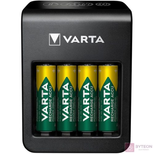 Akkumulátor töltő VARTA LCD Plug + 4 db AA 2100 mAh