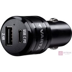 Adapter autós VARTA Car Charger Dual USB -A/USB-C 12V
