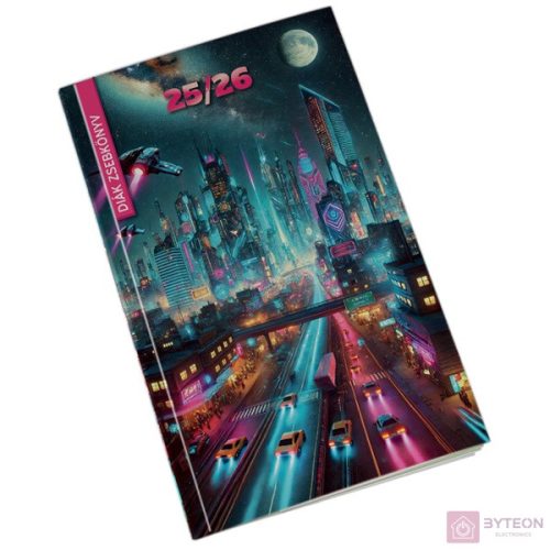 Diák zsebkönyv REALSYSTEM papírborító 125x205mm autó 2022-2023