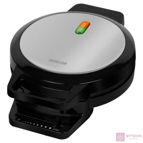 Gofrisütő SENCOR SWF 1010BK 4 darab szív alakú fekete