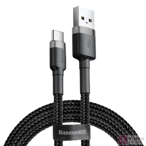 USB-USB-C kábel Baseus Cafule 3A 1m (szürke-fekete)